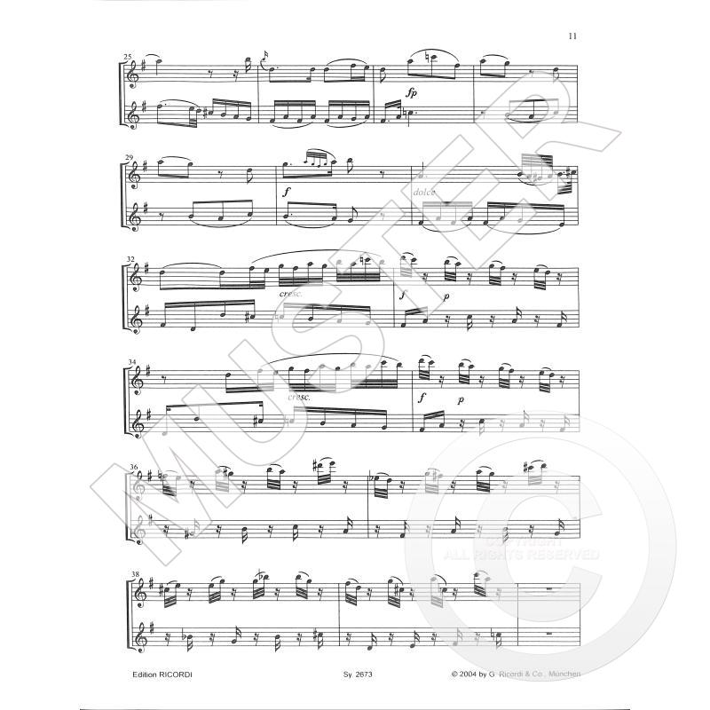 Die Zauberflöte - The Magic Flute - noty pro dvě příčné flétny nebo dvoje housle
