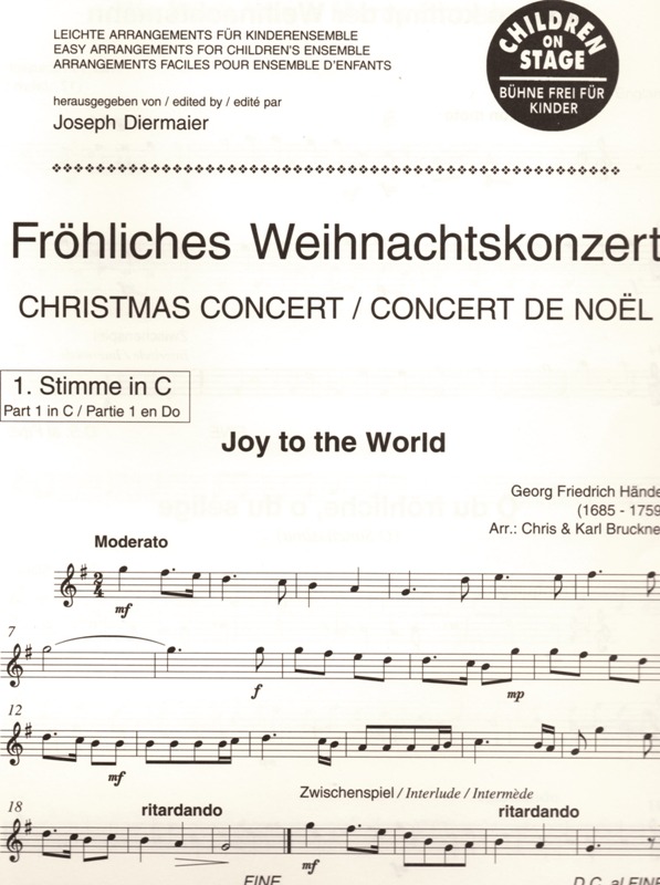 Fröhliches Weihnachtskonzert - vánoční melodie pro dvě zobcové flétny a klavír