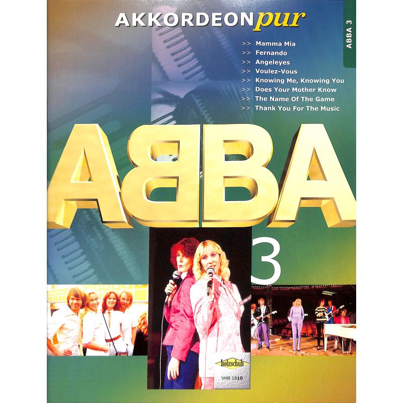 Akkordeon Pur Abba 3 - noty pro akordeon