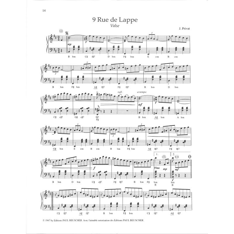 Musette 2 - Valses Polkas Java - noty pro akordeon