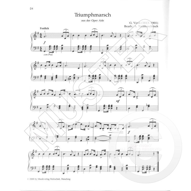 Tastenträume Klassik & Pop 2 - 40 známých hudebních témat a melodií v úpravě pro klavír. Střední - těžké