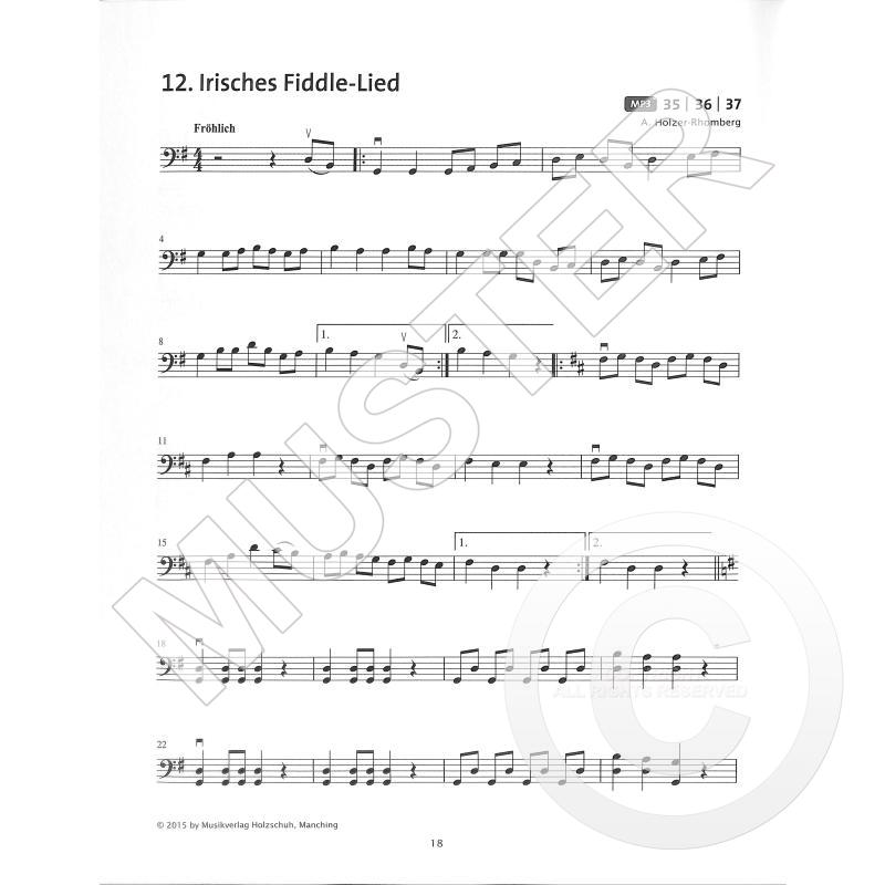 Fiedel-Max goes Cello 1 - 2 skladeb pro violoncello (1. pozice úzký a široký)