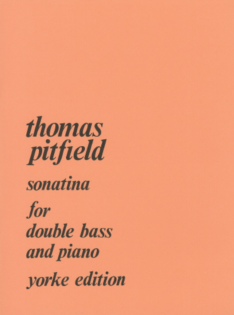 Sonatina For Double Bass And Piano - kontrabas a klavír