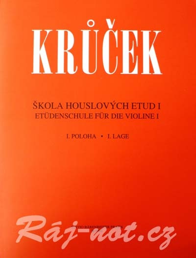 Škola houslových etud I. (sešit 1, 2) - Václav Krůček