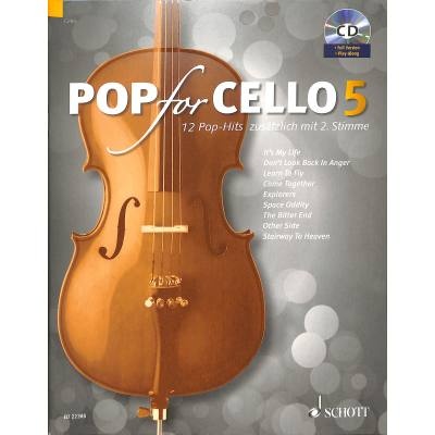 Pop For Cello 5 + CD - popové skladby pro 1-2 violoncella