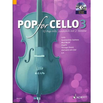 Pop For Cello 3 + CD - popové skladby pro 1-2 violoncella