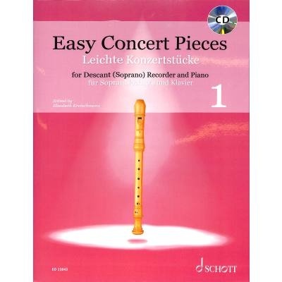 Easy Concert Pieces 1 + CD snadné přednesové skladby pro zobcovou flétnu a klavír