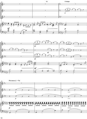Capriccio for 2 Alto Saxophones, Tenor Saxophone a klavír
