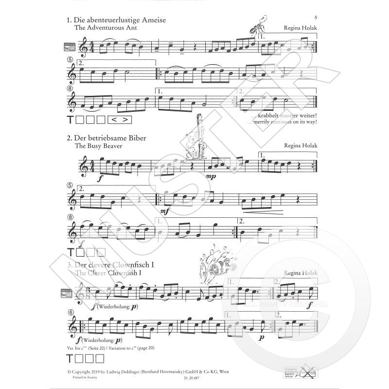 Auf Die Leiter - Musizieren Mit Tonleitern noty pro příčnou flétnu a klavír