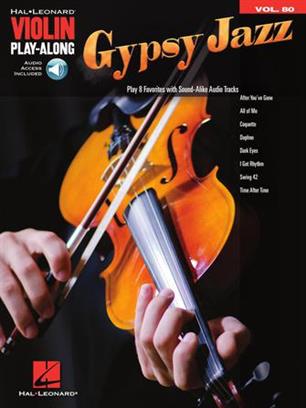 Gypsy Jazz - Violin Play-Along Volume 80 - pro housle