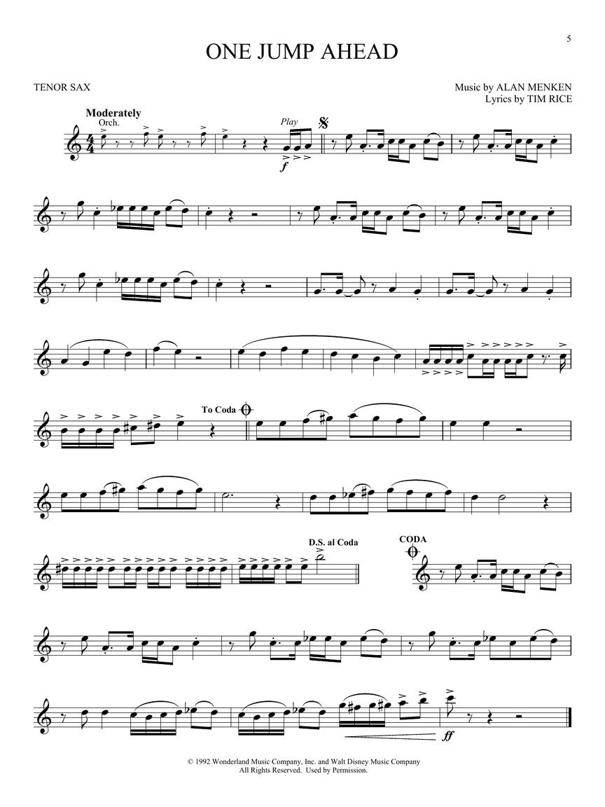 Aladdin pro Tenor Sax Instrumental Play-Along