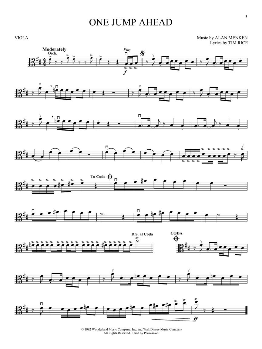 Aladdin pro violu - Instrumental Play-Along