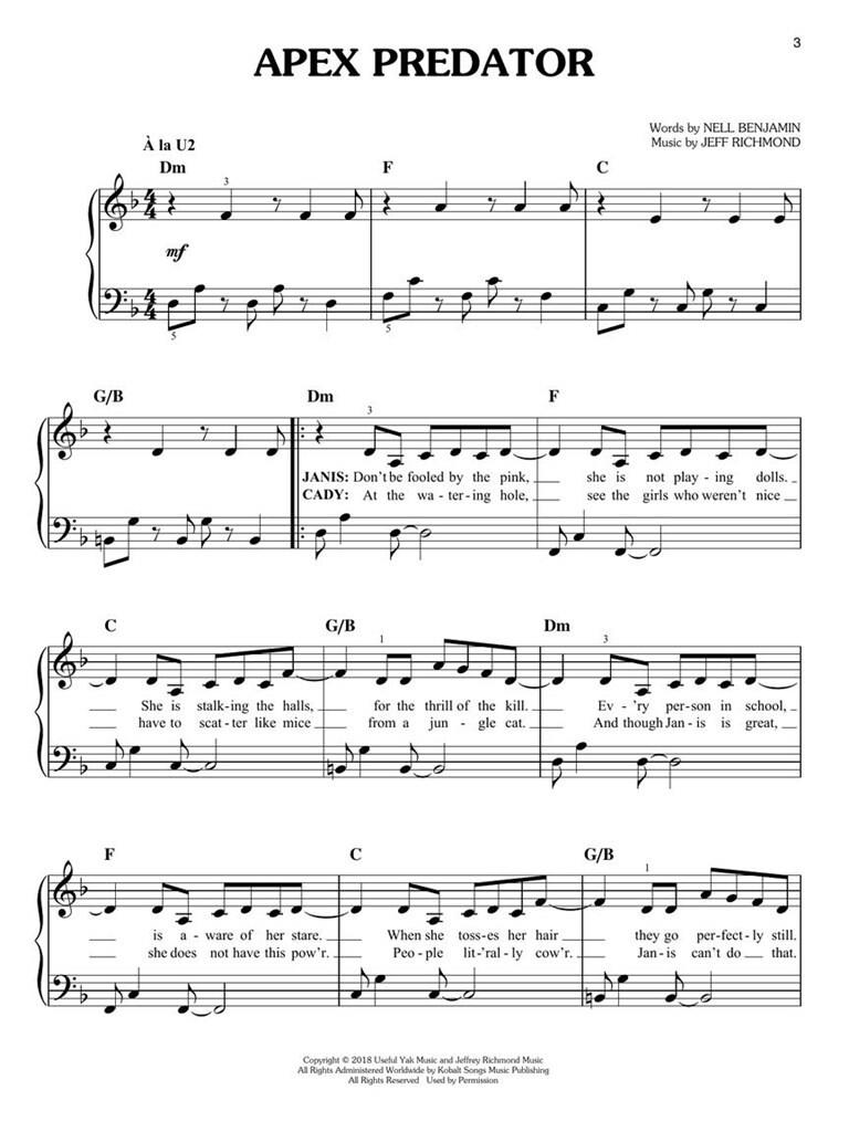 Mean Girls - Easy Piano Selections - pro klavír