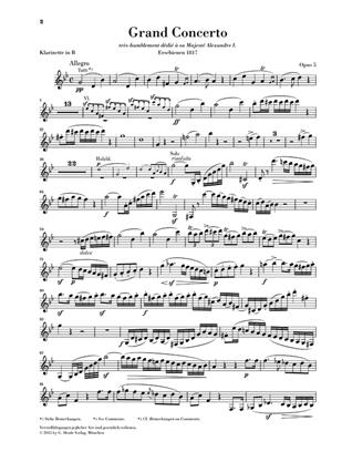 Klarinettenkonzert f-moll op. 5 koncert pro klarinet a klavír