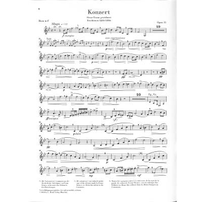 Horn Concerto No. 1 in E flat major Op. 11 koncert pro lesní roh a klavír
