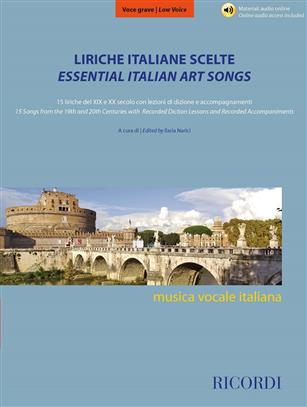 Liriche italiane scelte - Voce grave - 15 liriche del XIX e XX secolo con lezioni di dizione e accompagnamenti