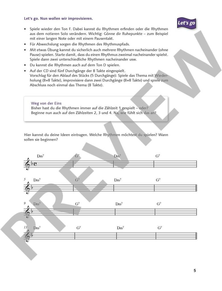 Fröhlich improvisieren lernen Band 1 - Úvod do jazzové a popové improvizace pro klarinet