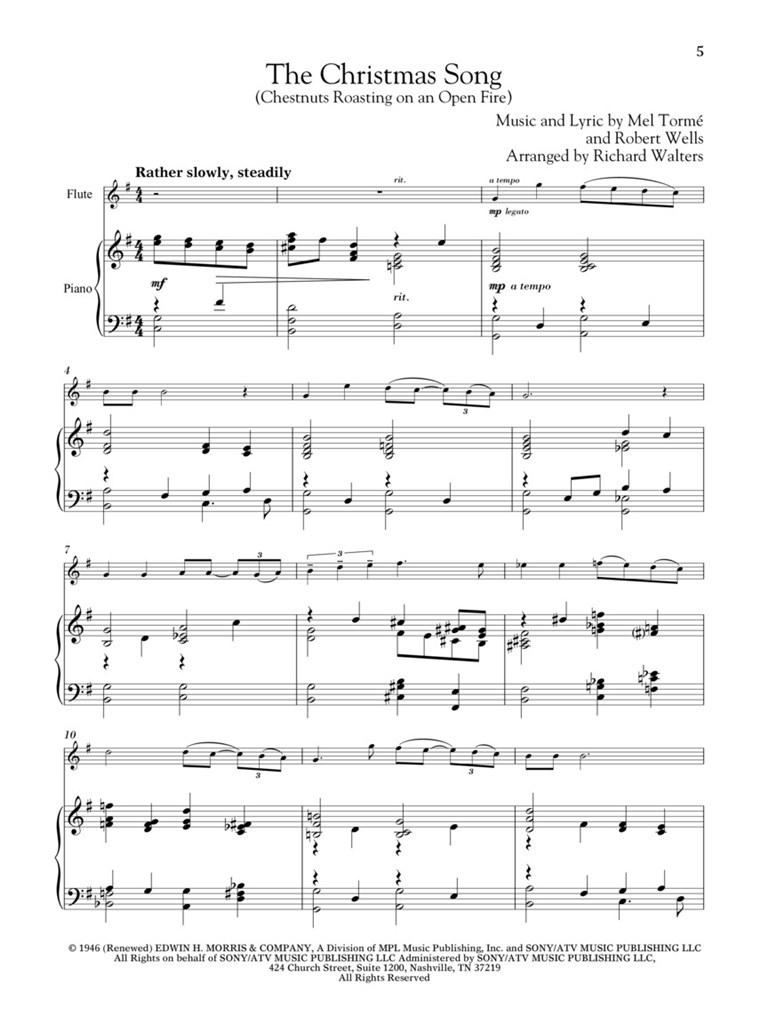 Christmas Songs for Classical Players - 12 vánočních melodií pro příčnou flétnu