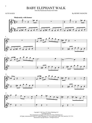 Movie Songs for Two Altové saxofony - Easy Instrumental Duets