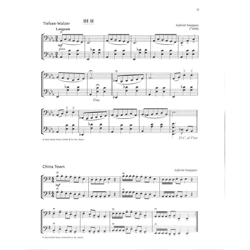 Celloschule Band 2 - sóla, dueta a tria k prvnímu dílu učebnice