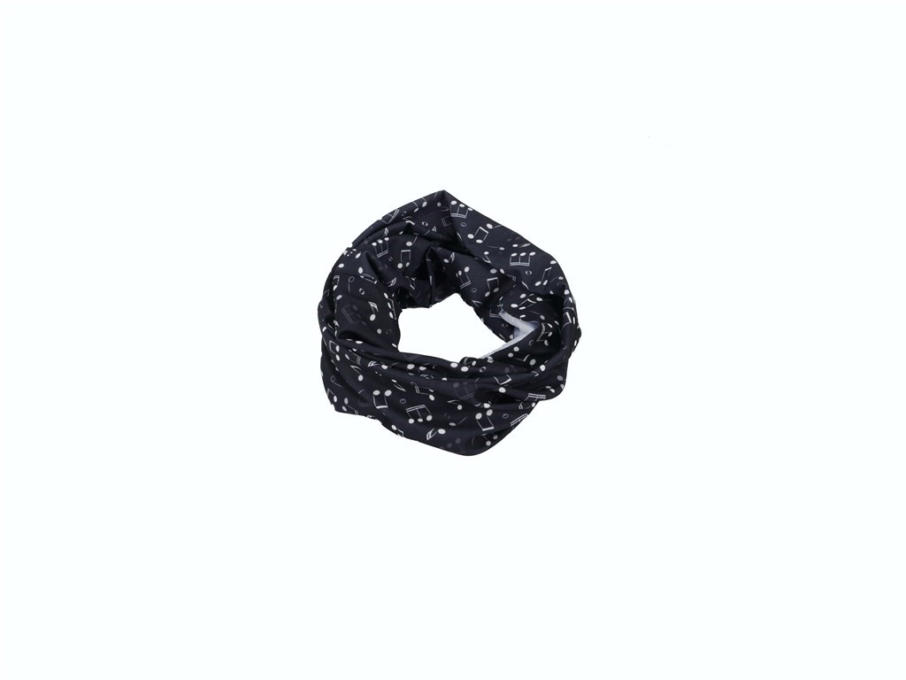 Šátek na krk černo/bílý 25*50 cm