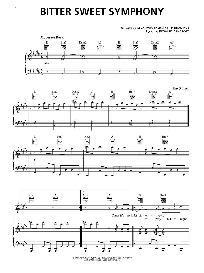 Alternative Rock Sheet Music Collection - 2nd Edition