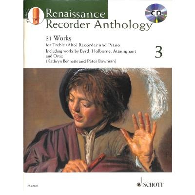 Renaissance Recorder Anthology 3 Vol. 3 - 31 Works for Treble (Alto) Recorder and Piano