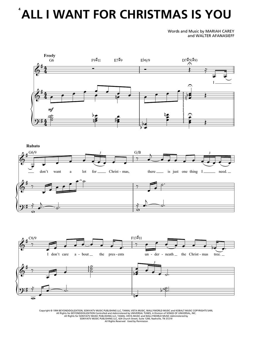 Christmas Standards Singer's Jazz Anthology - písně pro Vysoký hlas s nahranými klavírními doprovody online