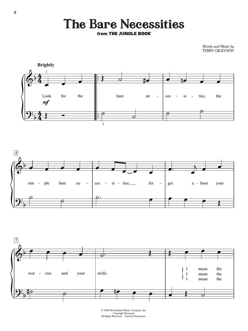 Disney Songs for Kids v jednoduché úpravě pro klavír
