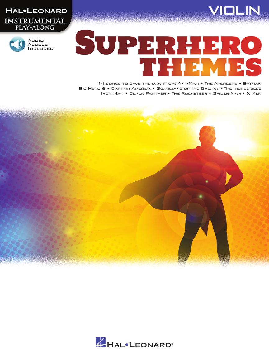 Superhero Themes noty pro housle - Instrumental Play-Along