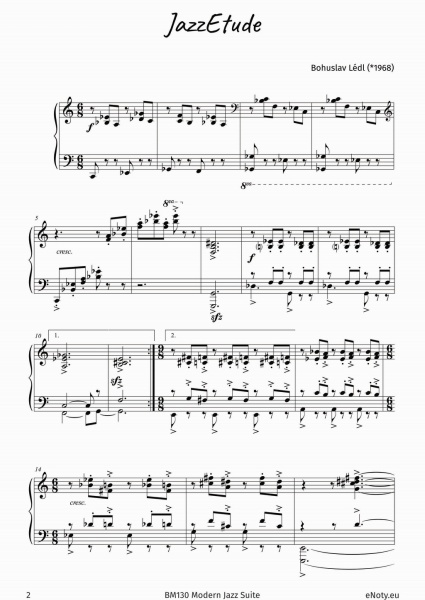Modern Jazz Suite 1 - pět jazzových skladeb pro klavír
