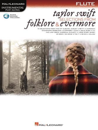 Taylor Swift - Selections from Folklore & Evermore - noty pro příčnou flétnu Play-Along Book with Online Audio