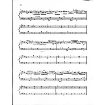 Harpsichord Concerto no. 2 in E major BWV 1053 noty pro čtyřruční klavír