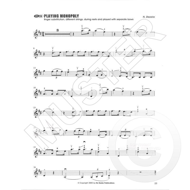 Violin Position Shifts - 36 kusů se změnami polohy pro housle