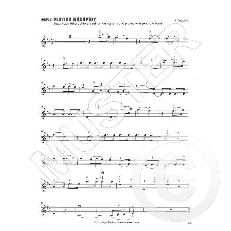 Violin Position Shifts - 36 kusů se změnami polohy pro housle