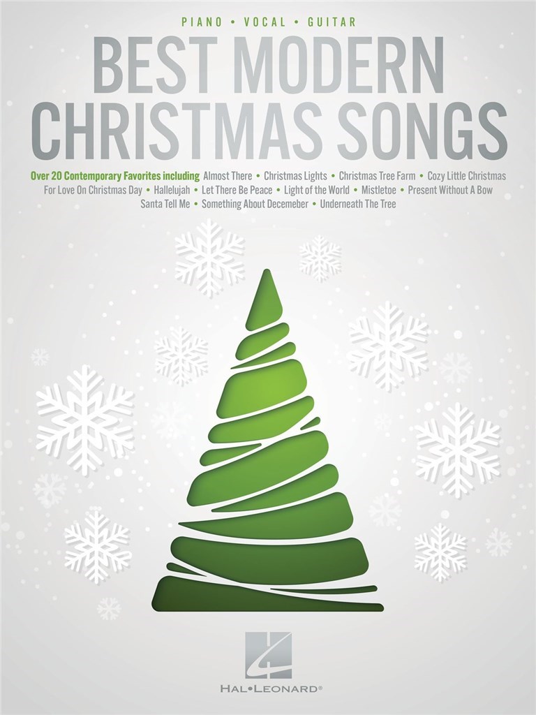 Best Modern Christmas Songs - vánoční melodie pro klavír, zpěv s akordy pro kytaru