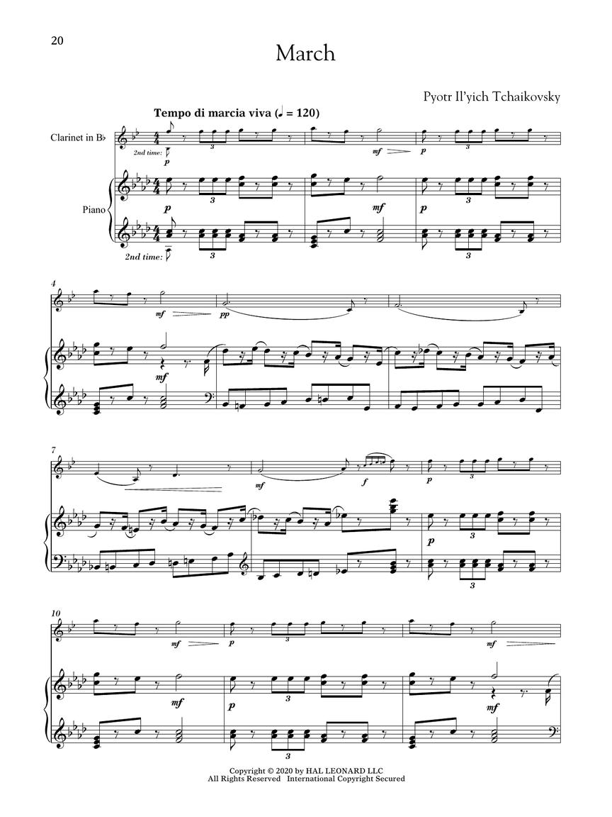 The Nutcracker for Classical Players - Louskáček - noty pro klarinet a klavír