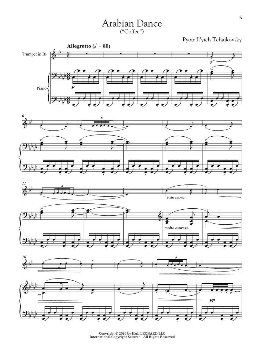 The Nutcracker for Classical Players - Louskáček - noty pro trumpetu a klavír