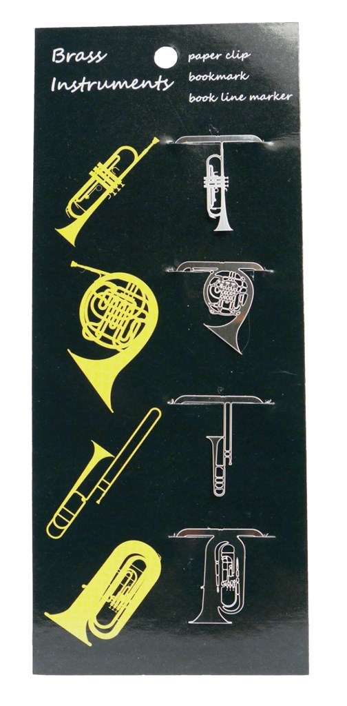 Clip brass instruments 4 pcs - stainless steel 20*25 mm