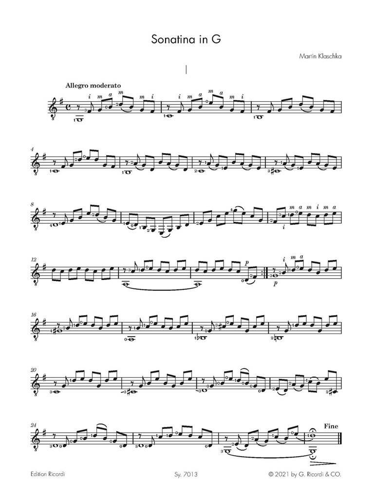 Sonatina in G fur Gitarre - Sonáta in G pro kytaru