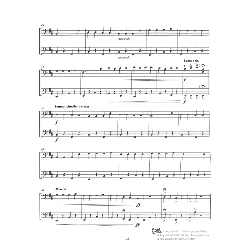 SteilvorLage für Violoncello solo und Begleitcello noty pro dvě violoncella