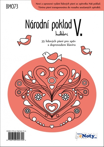 Národní poklad hudební V. - 35 lidových písní pro zpěv + klavír