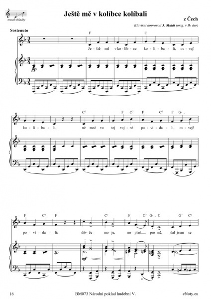 Národní poklad hudební V. - 35 lidových písní pro zpěv + klavír