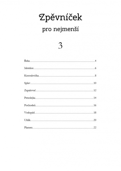 Zpěvníček pro nejmenší 3 / krásné a veselé písničky pro děti (s klavírním doprovodem)