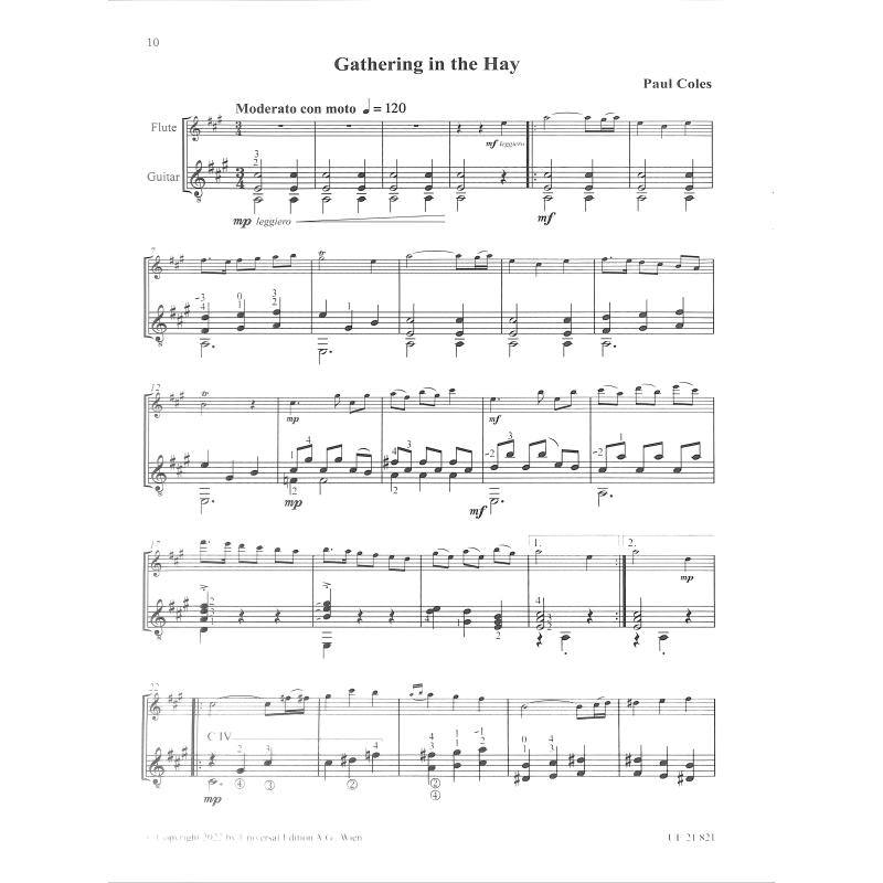 Gaelské a britské melodie - 16 tradičních jednoduchých melodií pro příčnou flétnu a kytaru