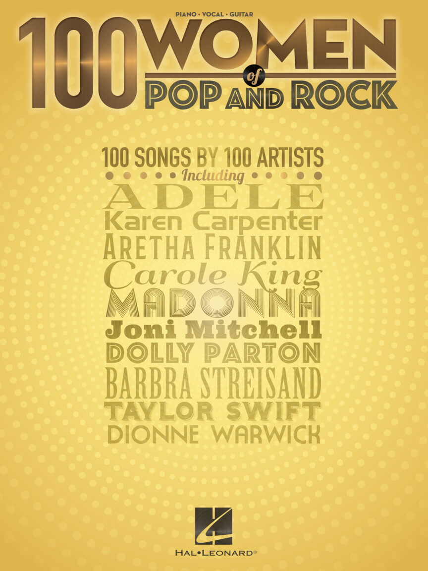 100 Women of Pop and Rock - noty pro zpěv, klavír s akordy pro kytaru