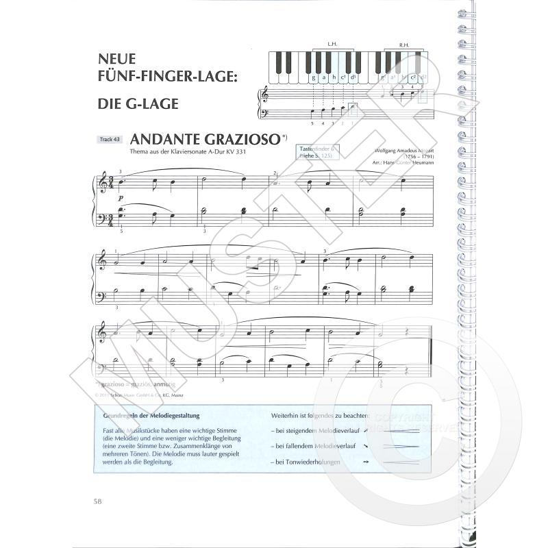 Klavierspielen 1 - Moderní klavírní škola pro mládež i dospělé