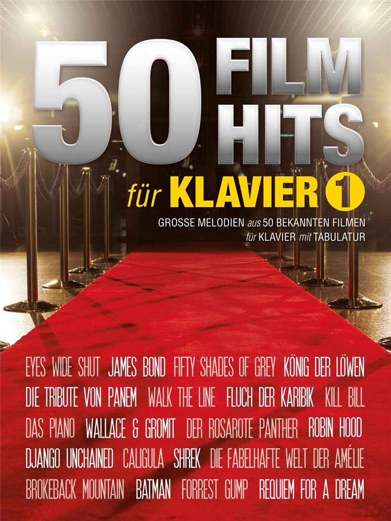 50 Filmhits fur Klavier 1 - skvělé melodie z 50 slavných filmů pro klavír