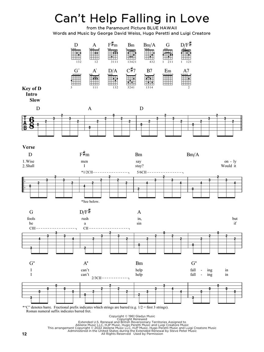 Simple Fingerstyle Guitar Songs - 40 populárních písní  pro kytaru