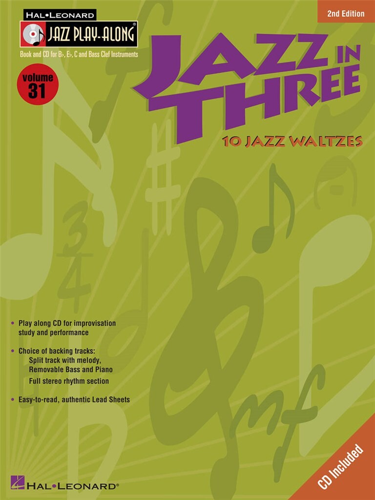 Jazz in Three - Second Edition - Jazz Play-Along Volume 31